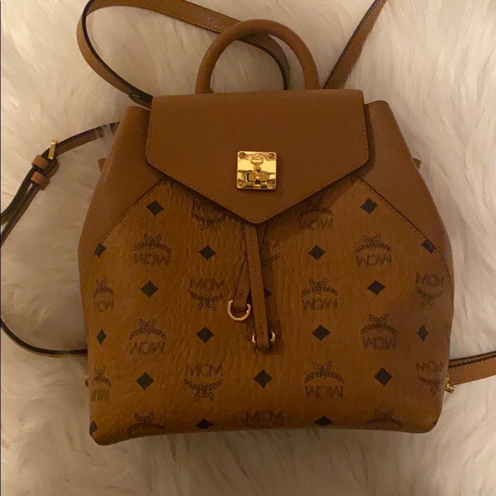 Mcm small essential backpack